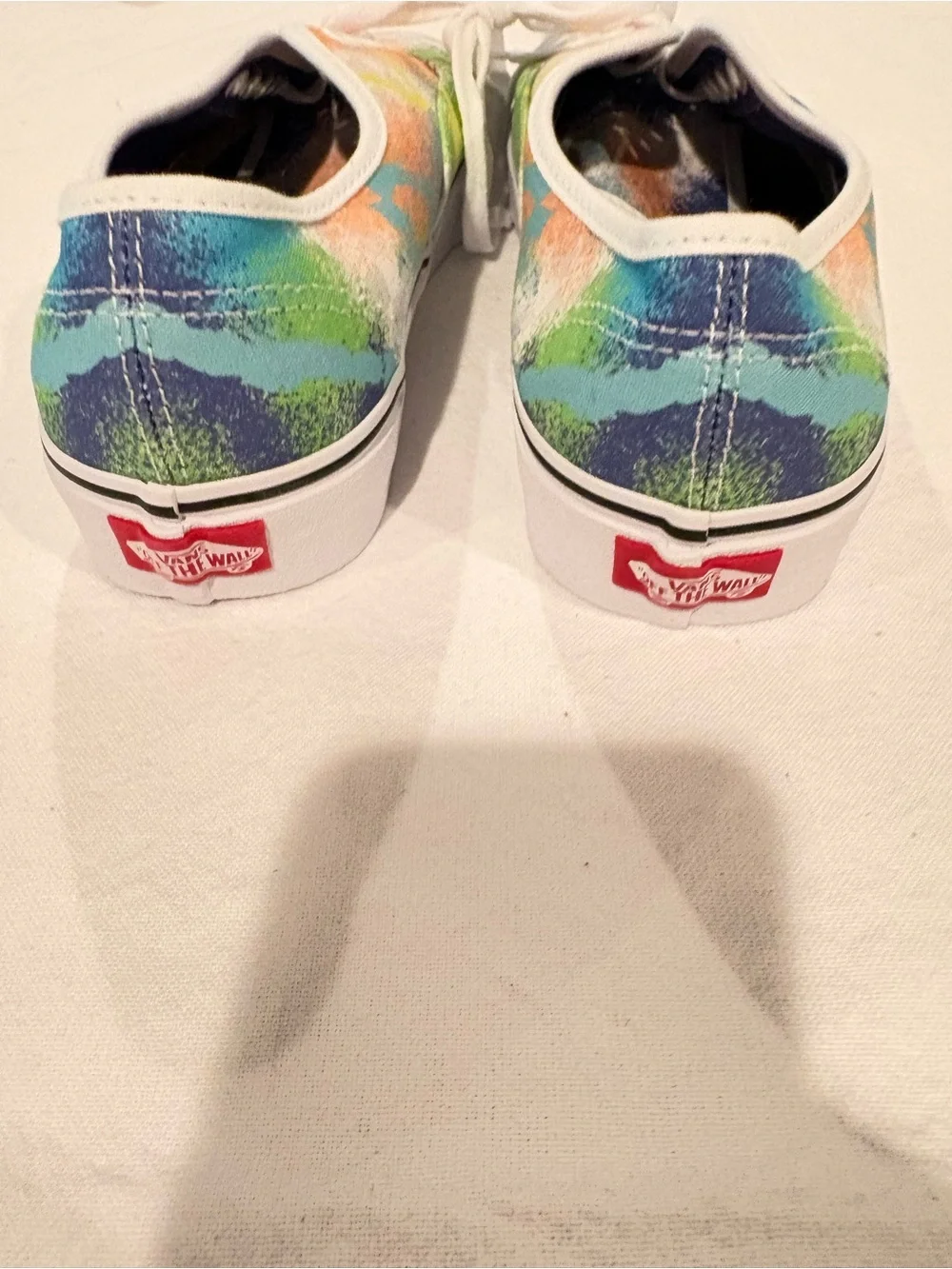 Vans Kids Multicolor Canvas Sneakers - Blue, Orange, Green, Yellow, White